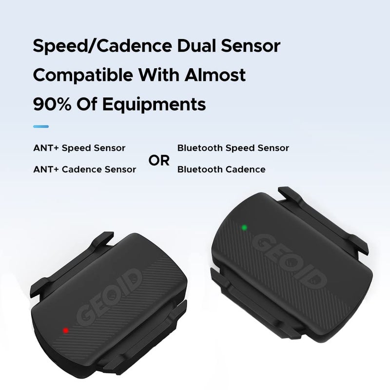 GEOID مستشعر السرعة/الإيقاع Geoid CS600 للدراجات الهوائية، مستشعر لاسلكي بتقنية ANT+/Bluetooth متوافق مع أجهزة كمبيوتر الدراجات، والساعات الرياضية، وتطبيقات iOS/Android - Image 3
